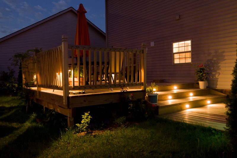 Contemporary Deck with Lighting